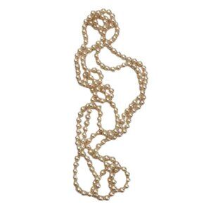 Vintage Majorica 76" 8mm Pearl Opera Necklace Never Worn Spain w/ Tube